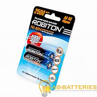 Аккумулятор ROBITON 2500MHAA-2 BL2 (2/50/200)