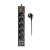 Сетевой фильтр Defender DFS 755 5р.С/З 10A 2USB 220 Дж 5.0м черный (1/30)