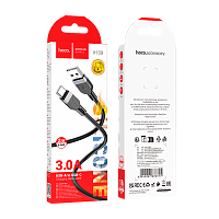 Кабель HOCO X109 USB (m)-Type-C (m) 2м 3.0A силикон черный (1/31/310)