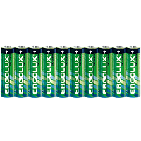 Батарейка Ergolux R6 AA SH10 Zinc Carbon 1.5V (10/60/720) 