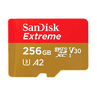 Карта памяти microSD SanDisk EXTREME 256GB Class10 A2 V30 UHS-I (U3) 160 МБ/сек CN (Китай) без адапт