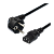 Кабель питания GoPower евровилка CEE 7/7-C13 (f) 1.8м ПВХ 0.75мм черный (1/10/160)
