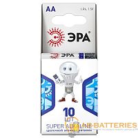 Батарейка ЭРА Super LR6 AA BL10 Alkaline 1.5V компактный (10/100/600/18000)