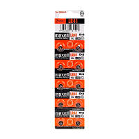 Батарейка Maxell G3/LR736/LR41/392A/192 BL10 Alkaline 1.5V (10/200/3600/7200)