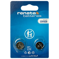 Батарейка Renata CR1620 BL2 Lithium 3V (2/20/200) 