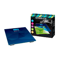 Весы напольные Ergolux ELX-SB03-C45 электронные 180кг синий (1/8)