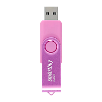 Флеш-накопитель Smartbuy Twist 64GB USB2.0 пластик розовый 