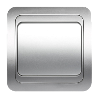 Выключатель Smartbuy Марс 1-клав.10A с индикатором серебряный (1/25)