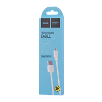 Кабель HOCO X1 USB (m)-microUSB (m) 2м 2.4A ПВХ белый (1/30/300)