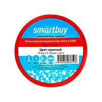 Изолента Smartbuy 19мм*20м ПВХ красный (1/10/200)