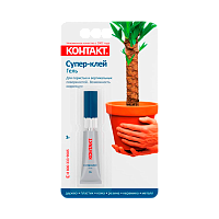 Супер-клей Контакт ГЕЛЬ 3г универсальный BL1 шоу-бокс (1/10/120)