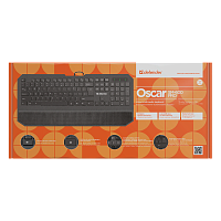 Клавиатура проводная Defender SM-600 Pro Oscar классическая USB 1.5м черный (1/20) 