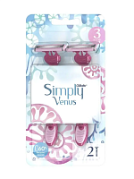 Бритва Gillette VENUS Simply 3 лезвия пластиковая ручка в блистере 2шт. (1/5)