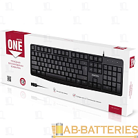 Клавиатура проводная Smartbuy 207 ONE классическая USB 1.5м мультимед. черный (1/20)