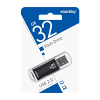Флеш-накопитель Smartbuy V-Cut 32GB USB2.0 пластик черный 