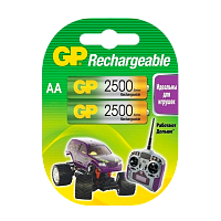 Аккумулятор бытовой GP HR6 AA BL2 NI-MH 2500mAh в пластиковой упаковке (2/20/200) R