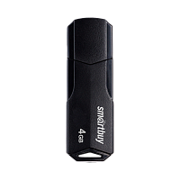 Флеш-накопитель Smartbuy Clue 4GB USB2.0 пластик черный 