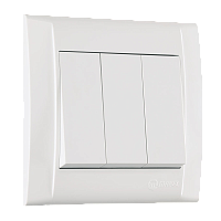 Выключатель Makel Defne 3-клав.10A пластик белый 42001091 (1/12)