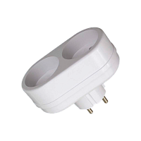 Разветвитель Toker 2Т 2р.Б/З белый (1/80)