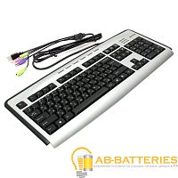 Клавиатура проводная A4Tech KLS-23MU классическая PS/2 1.6м мультимед.+USB+jack3.5mm (1/10) 