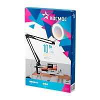 Светильник настольный Космос DESK038 10W 5V IP20 струбцина 3 цв. черный (1/20)