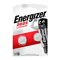 Батарейка Energizer CR2025 BL2 Lithium 3V (2/20/200) (до 07/22)