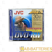 Диск DVD+RW JVC MINI 1.4GB 4x 10шт. SlimCase 