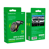Держатель автомобильный Borofone BH40 в воздуховод магнит черный (1/140)