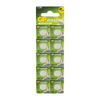 Батарейка GP G8/LR1120/LR55/391A/191 BL10 Alkaline 1.5V отрывные (10/250/5000) R 