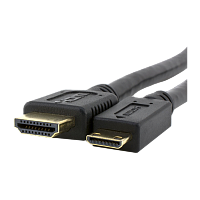 Кабель Smartbuy К-310 HDMI (m)-miniHDMI (m) 1.0м силикон ver.1.4 черный (1/180)