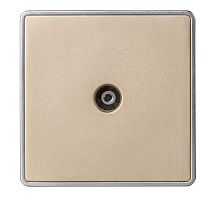 Розетка телевизионная Smartbuy "Сириус" 1гн. шампань