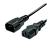 Кабель питания GoPower C14 (m)-C13 (f) 1.8м ПВХ 0.75мм удлинитель черный (1/10/100)