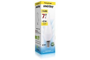 Светодиодная лампа Smartbuy SBL-C37Tip-07-30K-E14