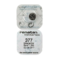 Батарейка Renata 377 (SR626SW) Silver Oxide 1.55V (1/10/100)
