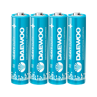 Батарейка Daewoo R6 AA Shrink 4 Heavy Duty 1.5V (4/60/960)