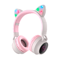 Наушники полноразмерные HOCO W27 bluetooth 5.0 с микр. microSD серый (1/30)