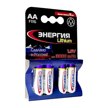 Батарейка Энергия FR6 AA FR14G505 bulk Lithium (1/50)