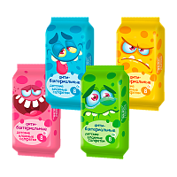 Влажные салфетки SMART Авангард 8шт. для детей антибакт. ассорти (1/54)
