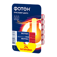 Батарейка Фотон LR03 AAA БОКС24 Alkaline 1.5V (24/240/720)