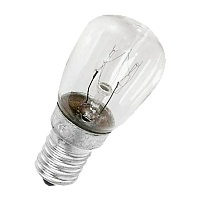 Лампа накаливания Makeeta Е12 15W 220-240V свеча для холодильников прозрачная (1/50)