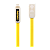 USB Кабель REMAX Armor 2in1 (Micro-Iphone 5/6/7/SE) (1M, 2.1A) RC-067t Желтый