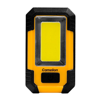 Фонарь ручной Camelion E1441 10W 21SMD от аккумулятора Type-C 2 режима черный желтый (1/6/90)