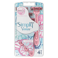 Бритва одноразовая Gillette "VENUS Simply" 3 лезвия 4шт. (1/12) 