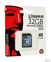 Карта памяти SD Kingston 32GB Class10 UHS-I (U1) 45 МБ/сек