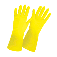 Перчатки Рыжий кот XL латексные 1 пара желтый (1/12/240)
