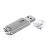 Флеш-накопитель Smartbuy V-Cut 4GB USB2.0 пластик серебряный