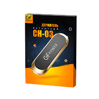 Держатель автомобильный GFPower CH-03 клеевая основа магнит золотой (1/400)