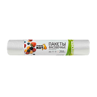 Пакет для расфасовки Рыжий кот 25см x 32см ПНД 6мкм 250шт. прозрачный (1/15)