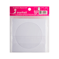 Конверт для дисков SmartTrack с окном 50шт. белый (50/2000)