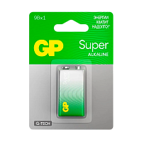 Батарейка GP Super G-Tech Крона 6LR61 BL1 Alkaline 9V (1/10/200) 